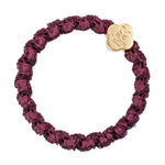 Gold Quatrefoil Plum Charm Hair Band