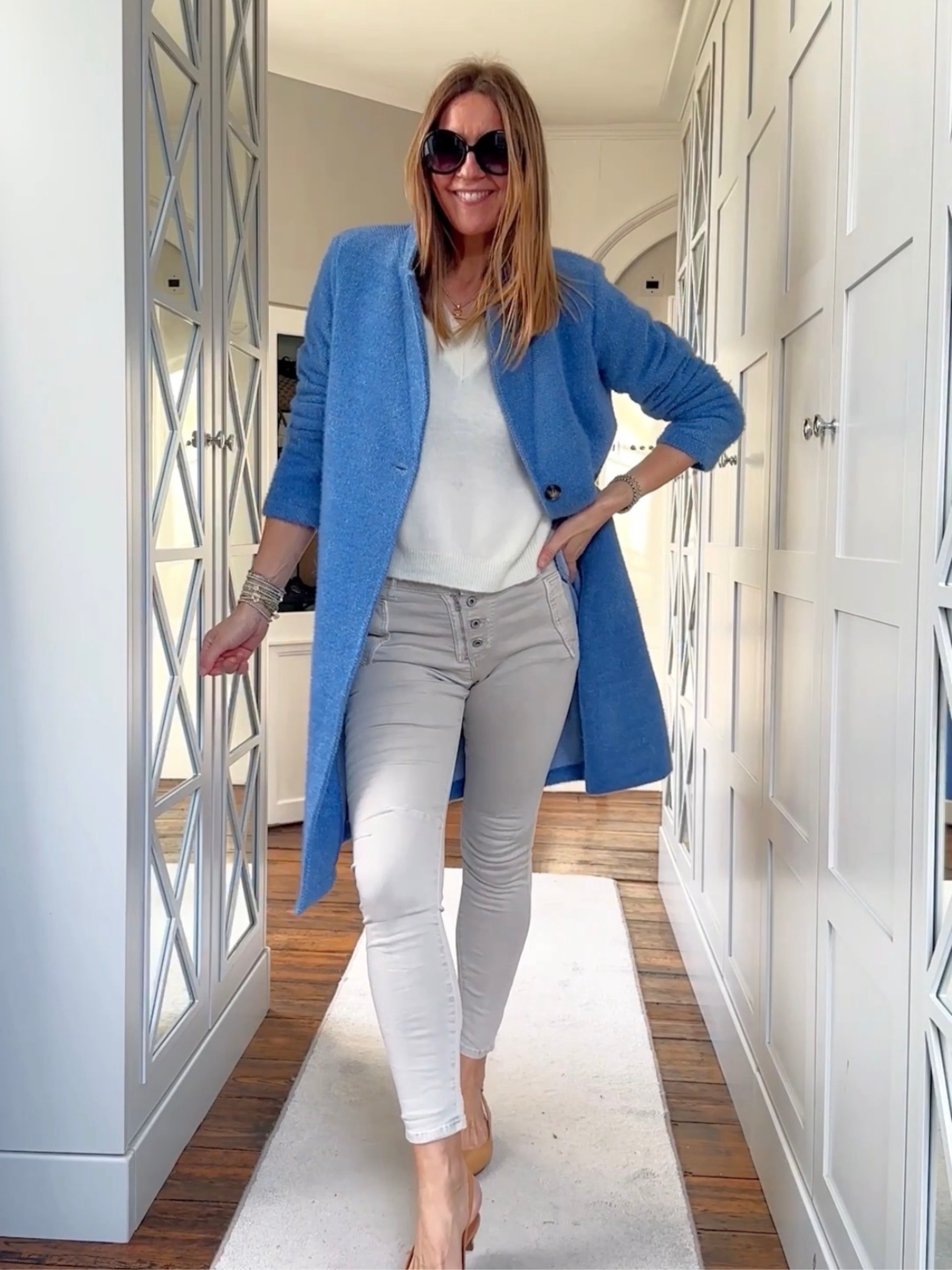 Helena Coat French Blue