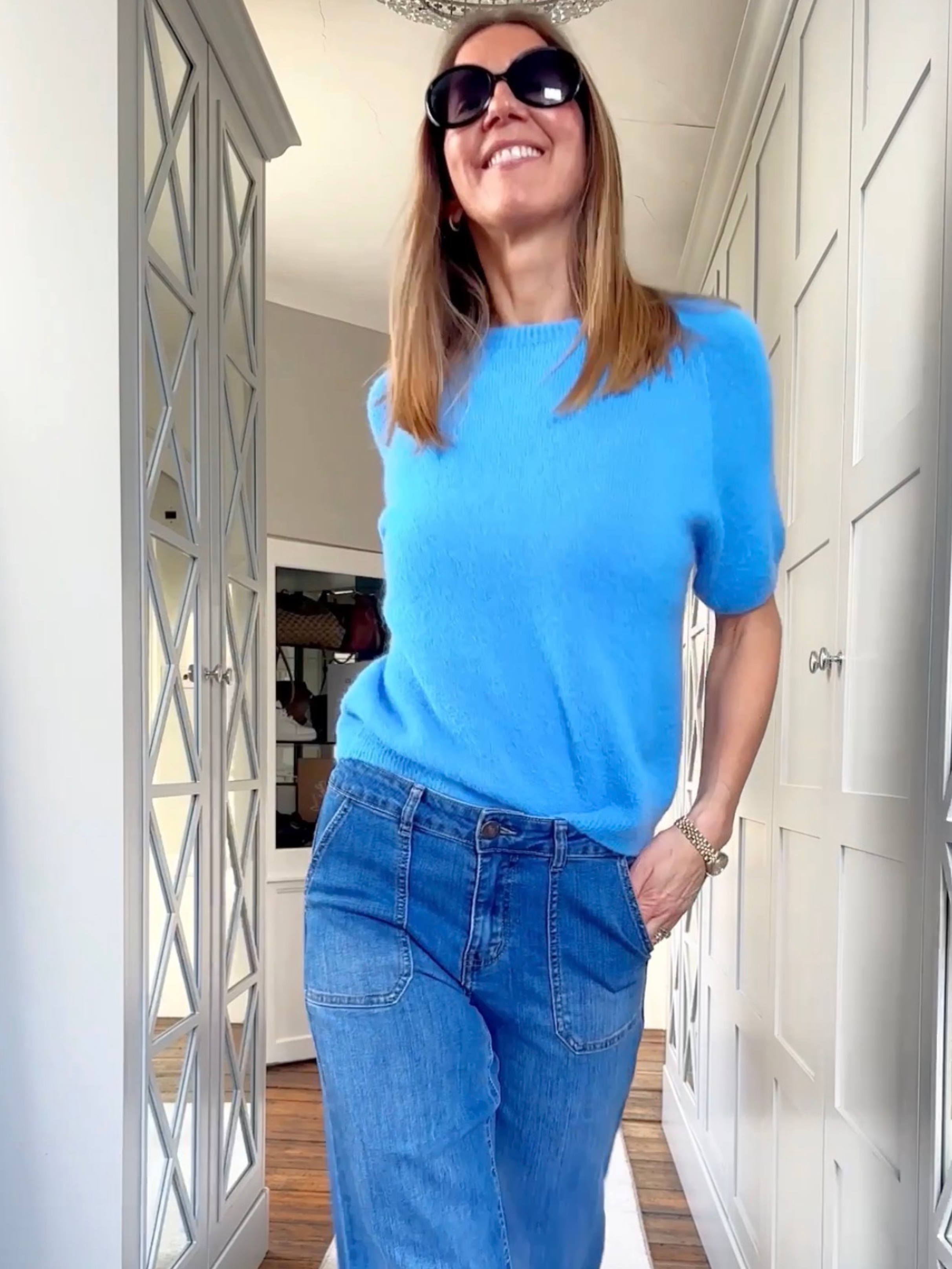 Nina Alpaca Knit French Blue