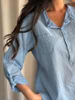 Ella Blouse Denim Blue