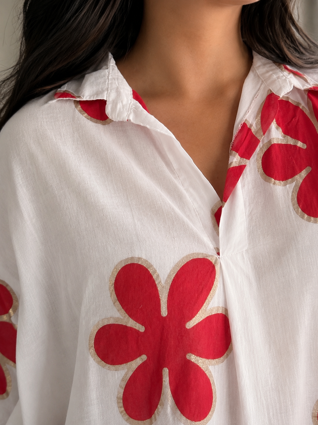 Cadence Blouse Red