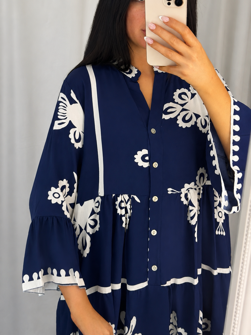 Victoria Dress Navy