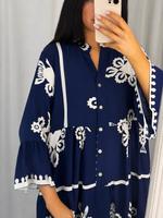 Victoria Dress Navy