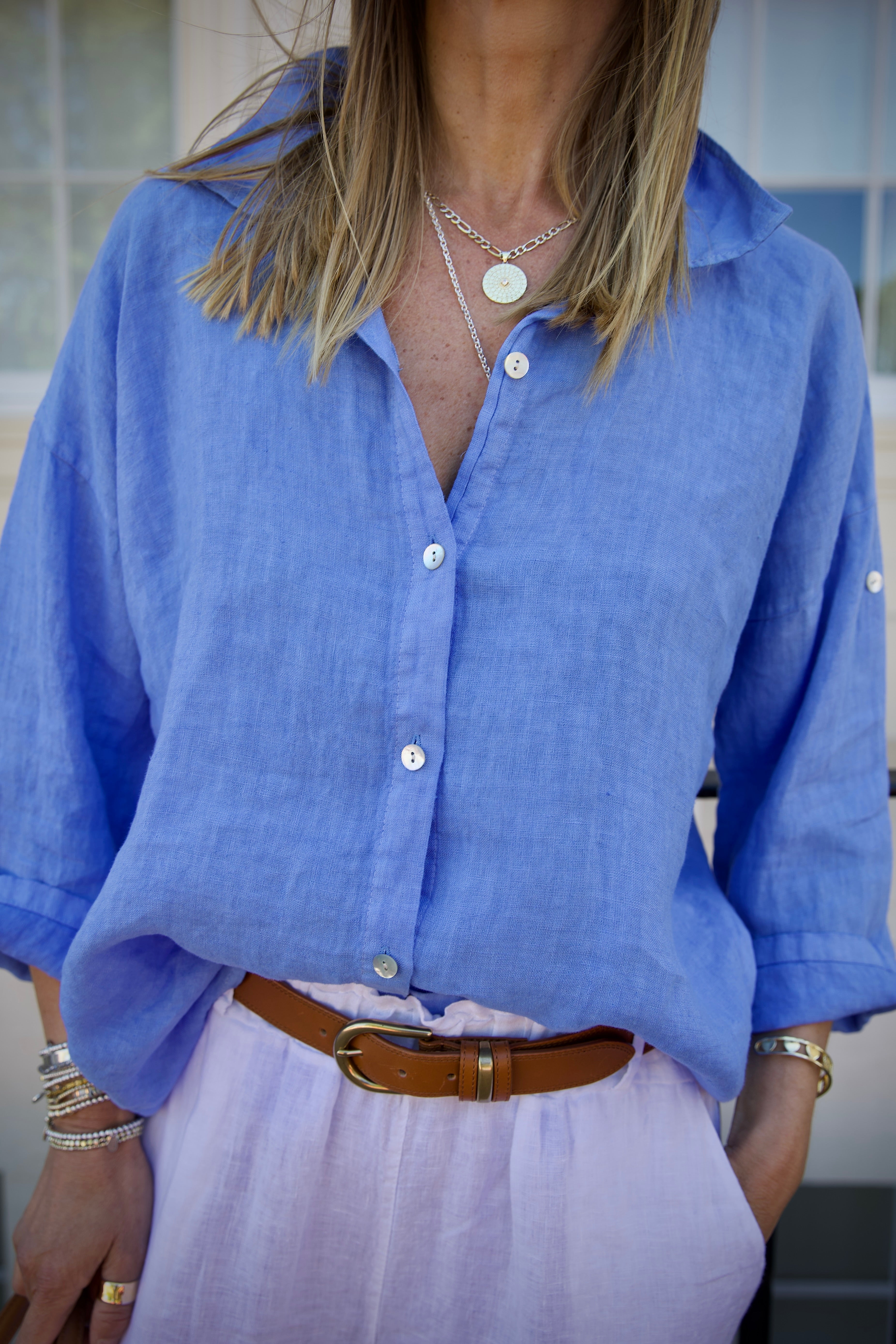 Loggos Blouse French Blue