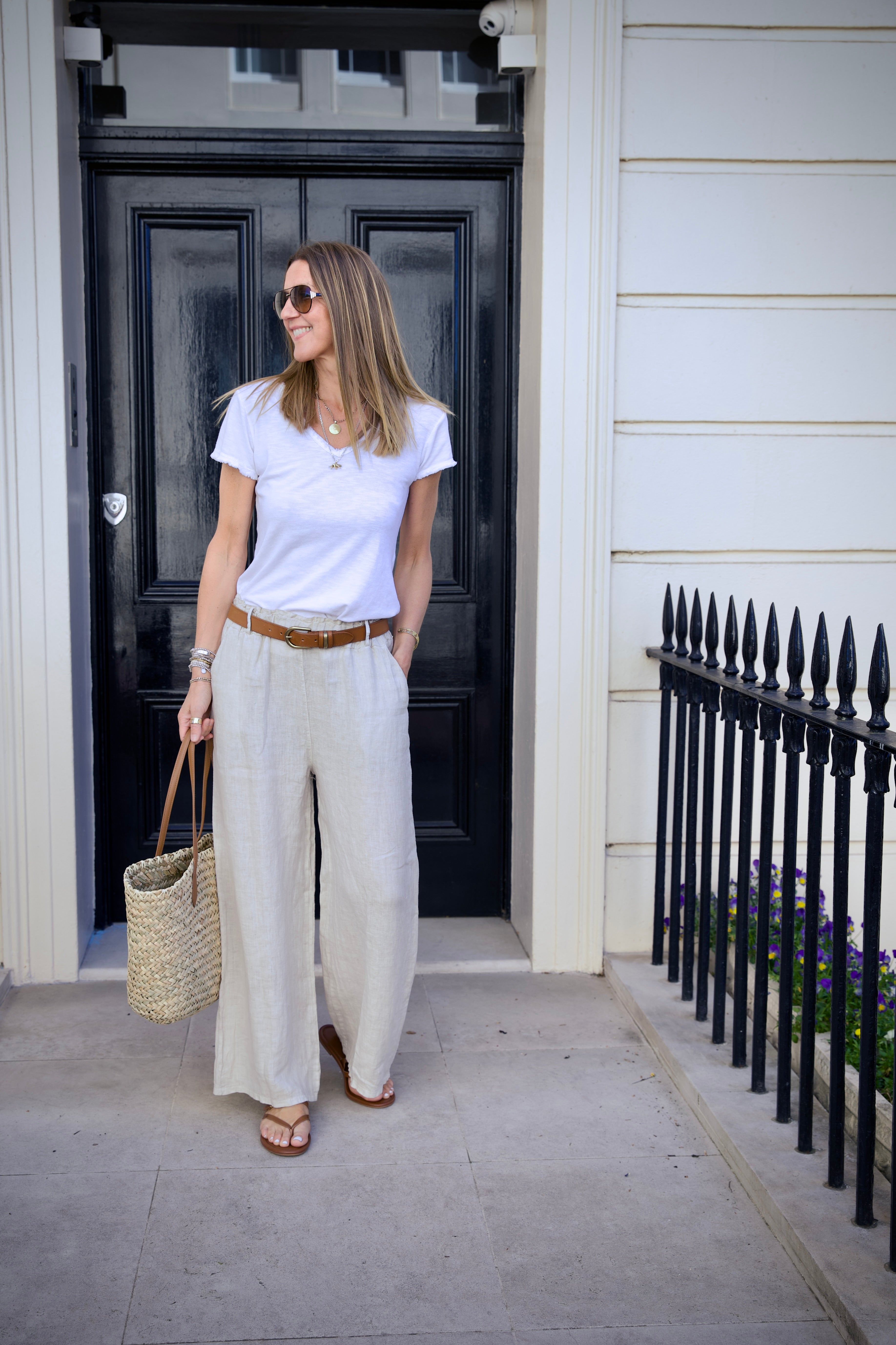Lakka Linen Trouser Stone