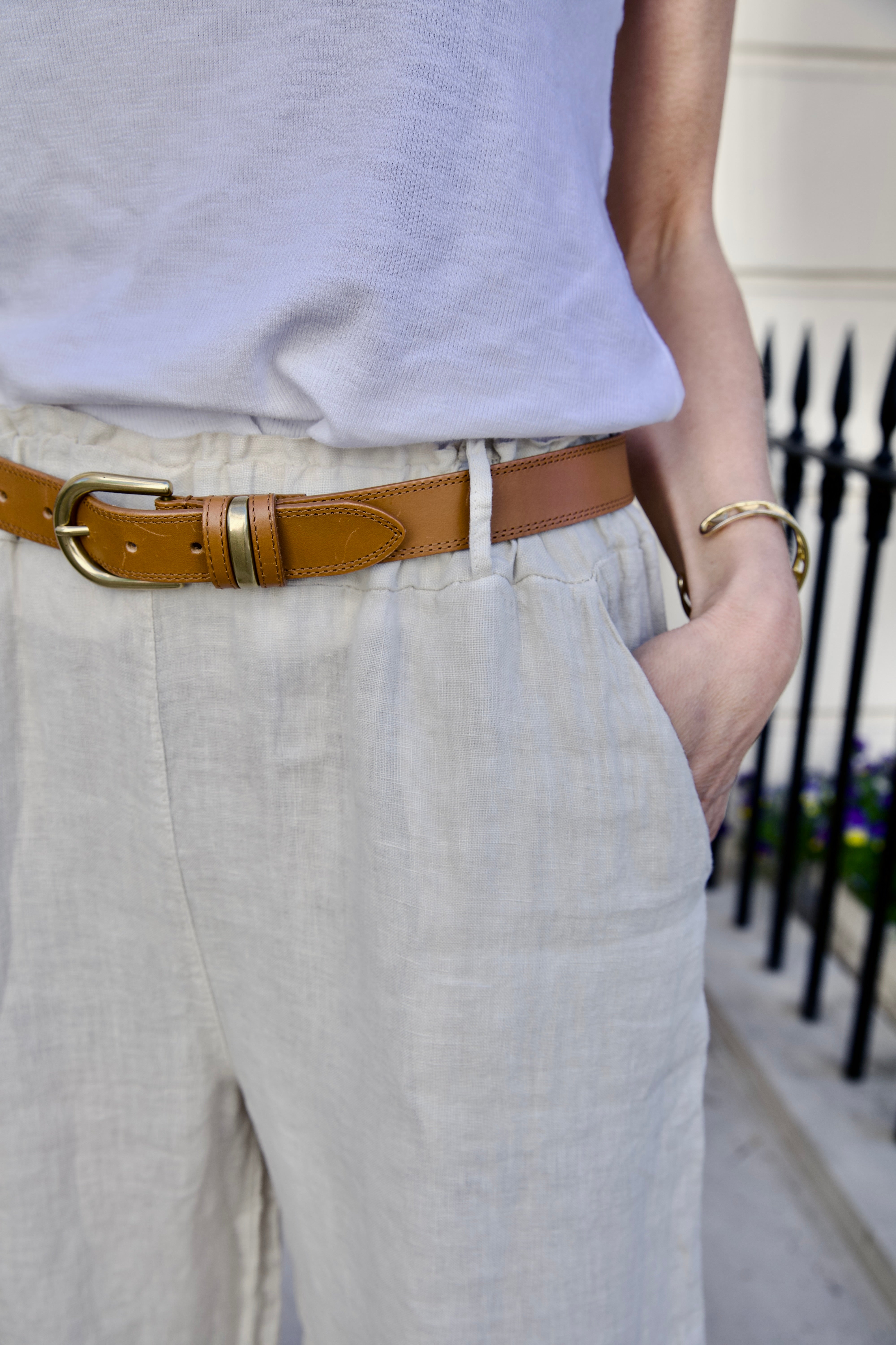 Lakka Linen Trouser Stone