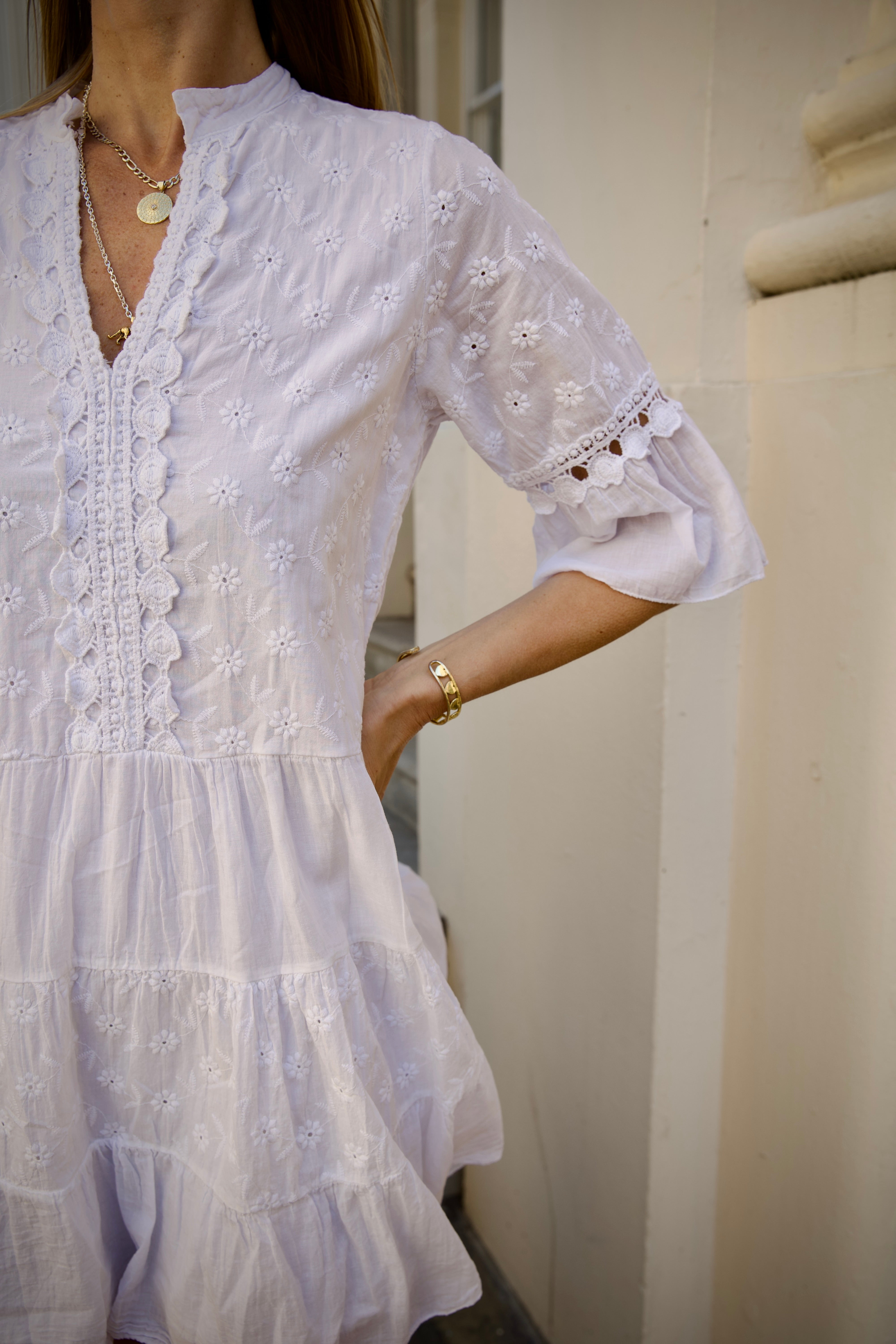 Crete Dress White