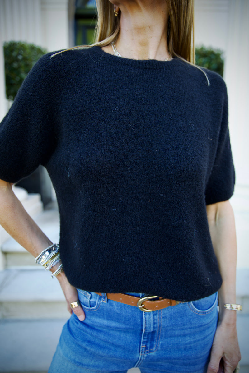 Corfu Alpaca Knit Black