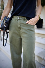 Alaior Barrel Leg Jeans Khaki