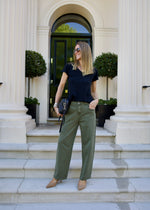 Alaior Barrel Leg Jeans Khaki