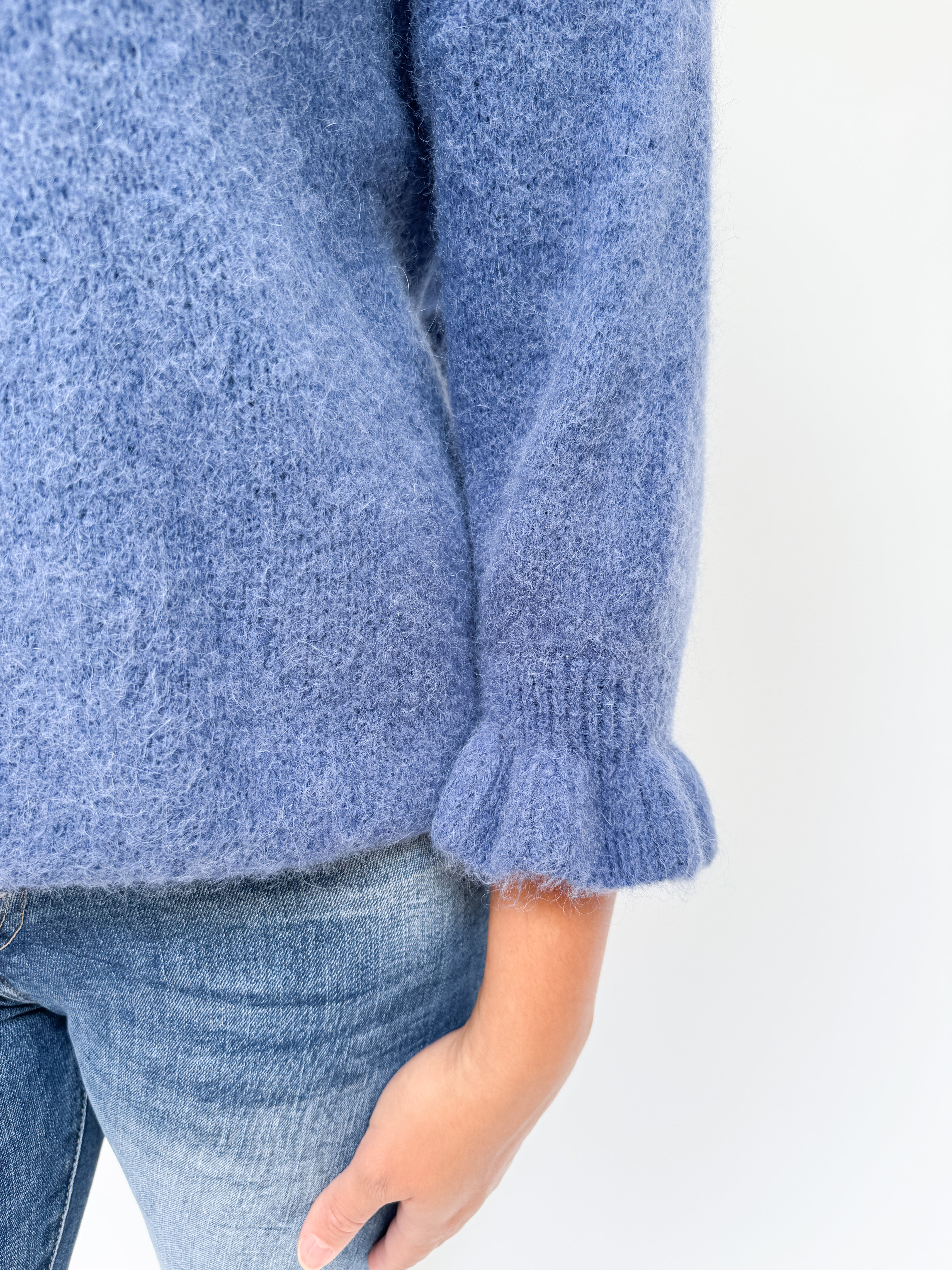 Harriet Alpaca Knit Denim Blue