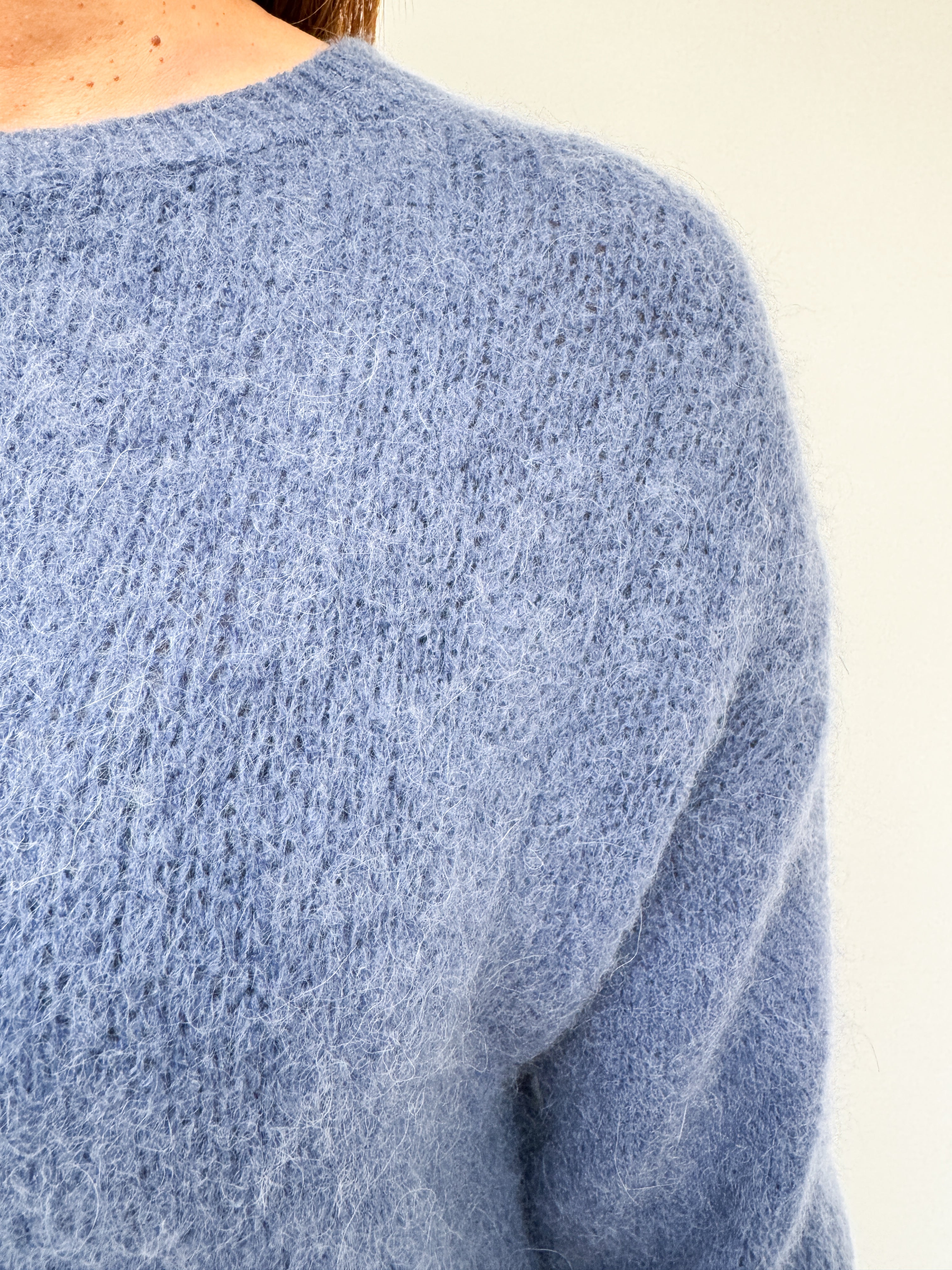 Harriet Alpaca Knit Denim Blue