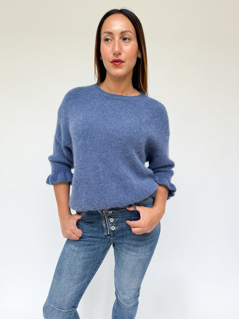 Harriet Alpaca Knit Denim Blue