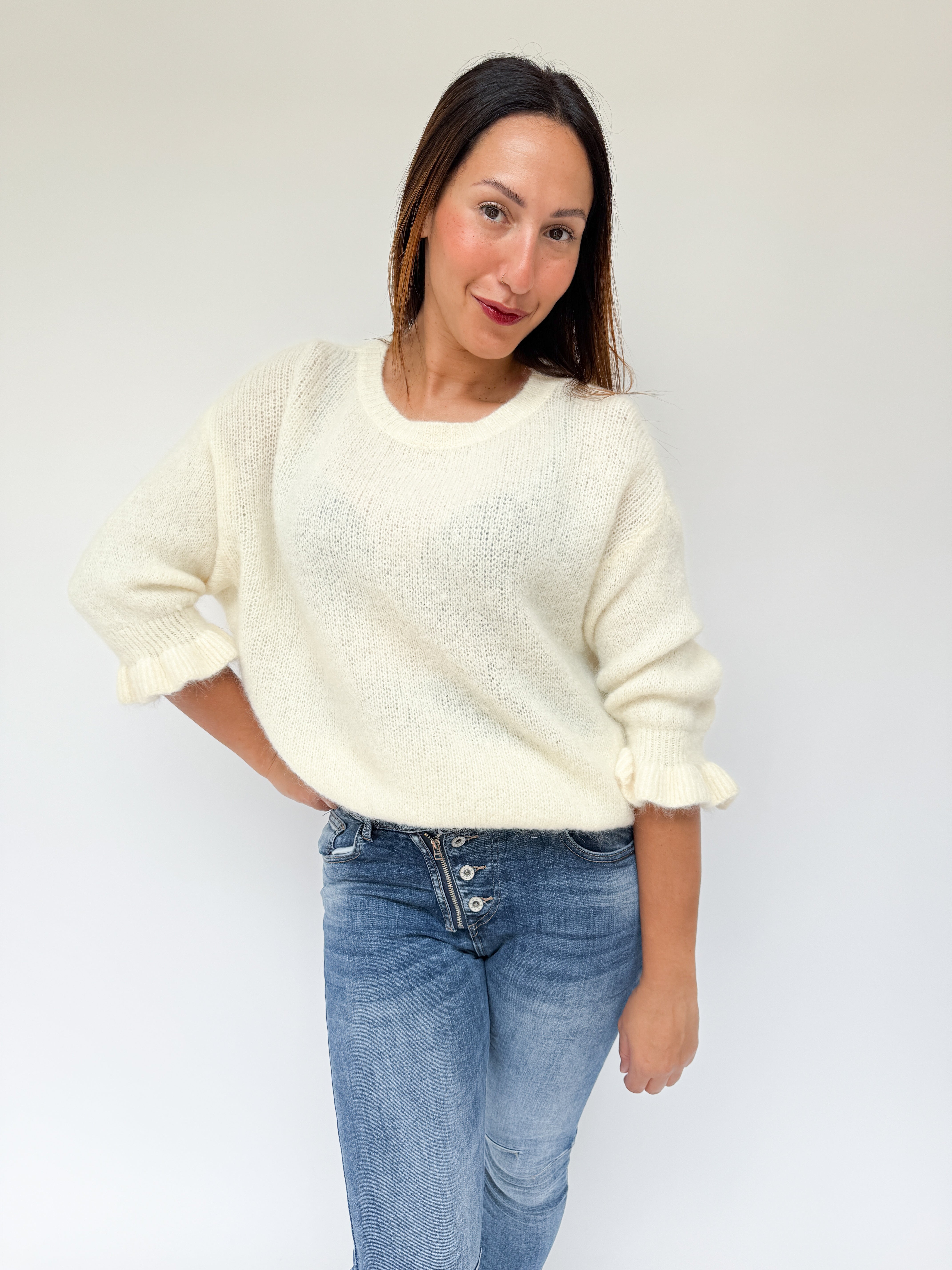 Harriet Alpaca Knit Ivory