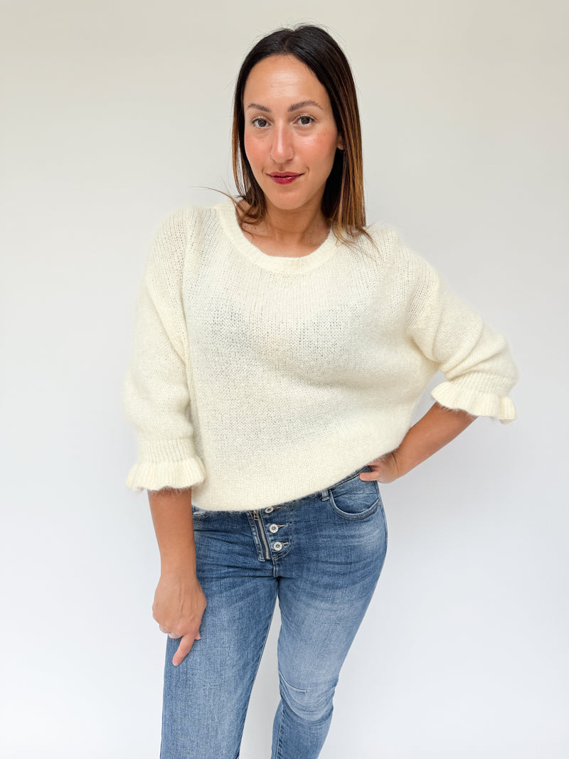 Harriet Alpaca Knit Ivory