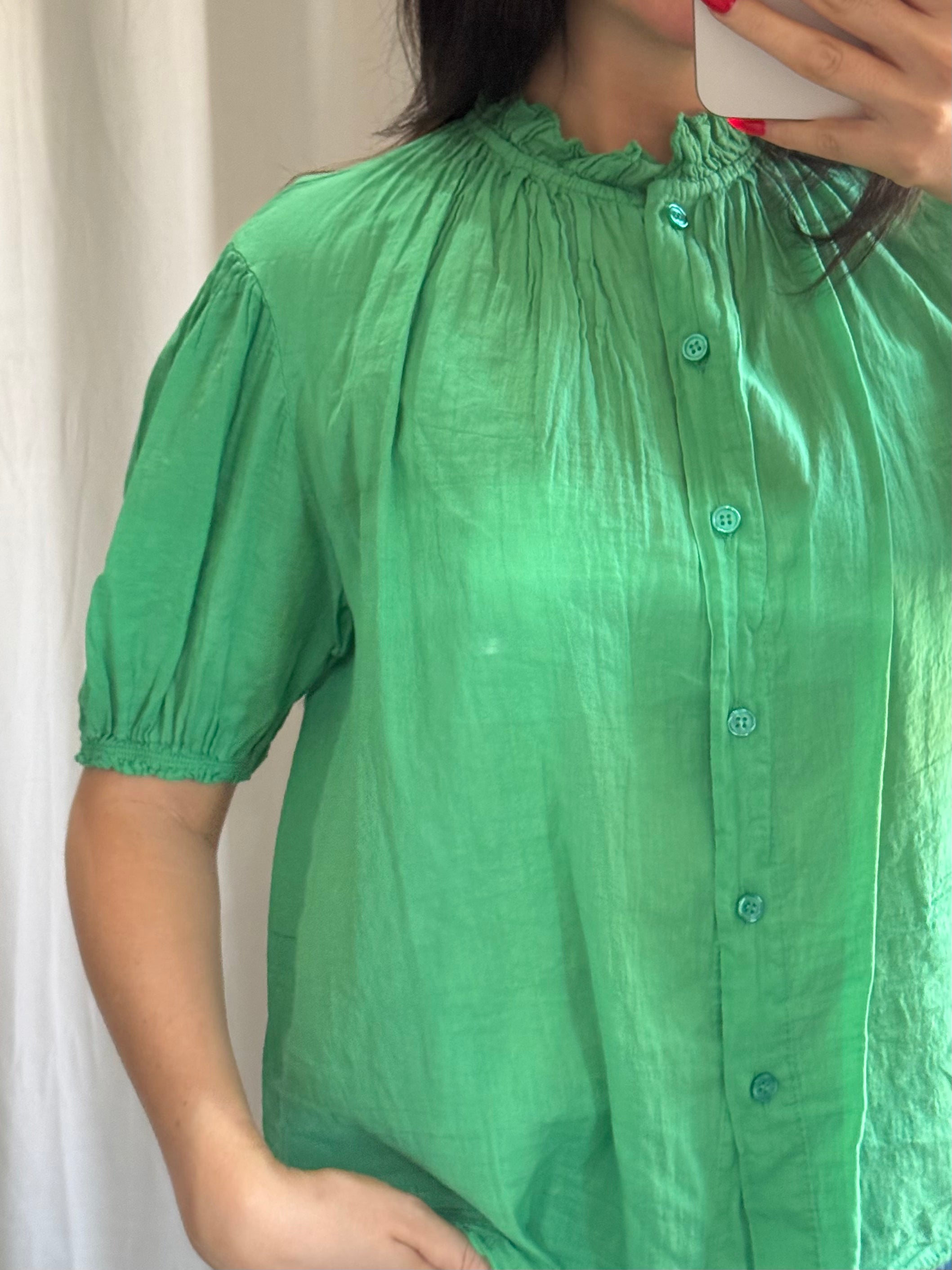 Coco Blouse Emerald