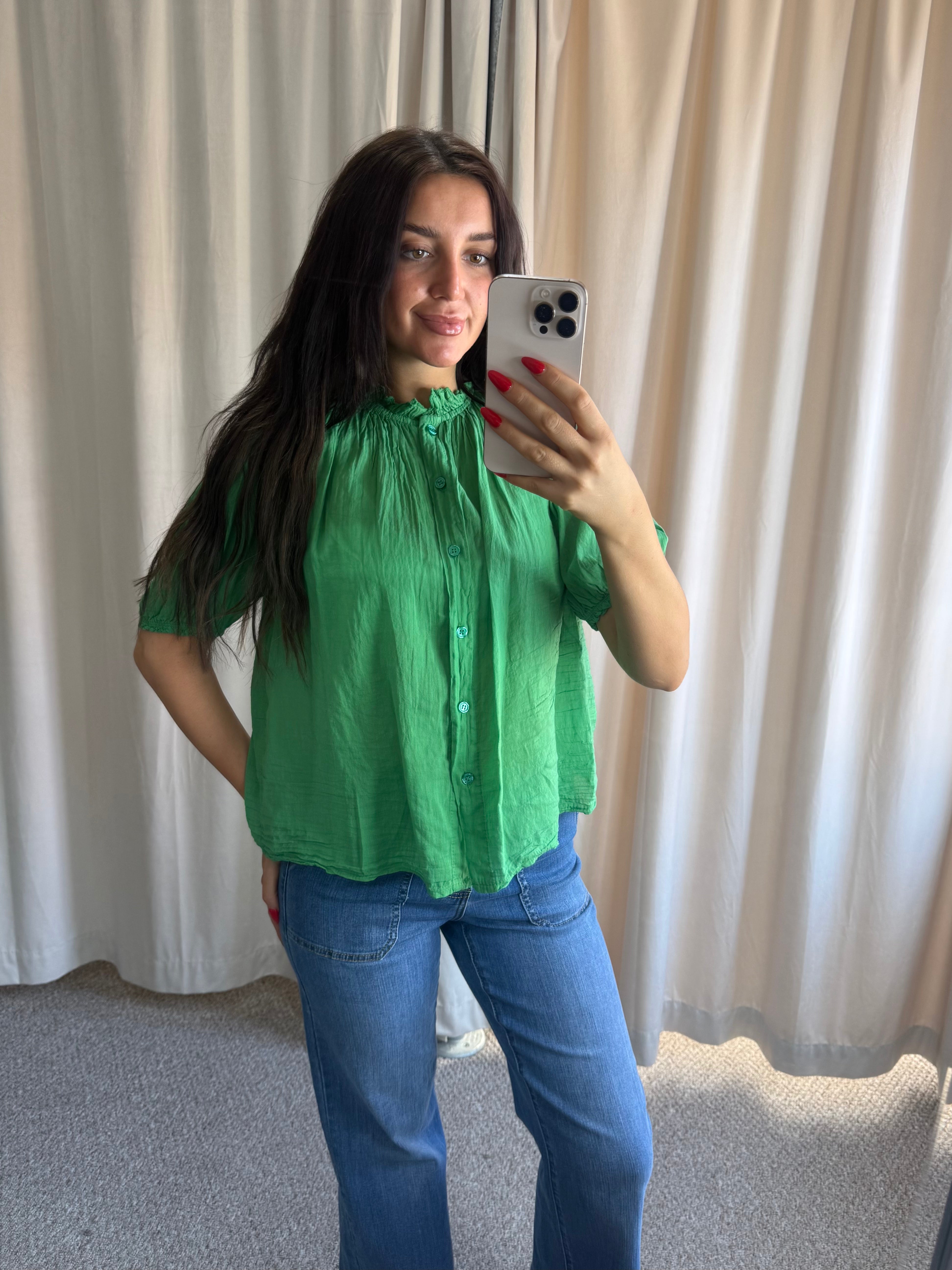 Coco Blouse Emerald