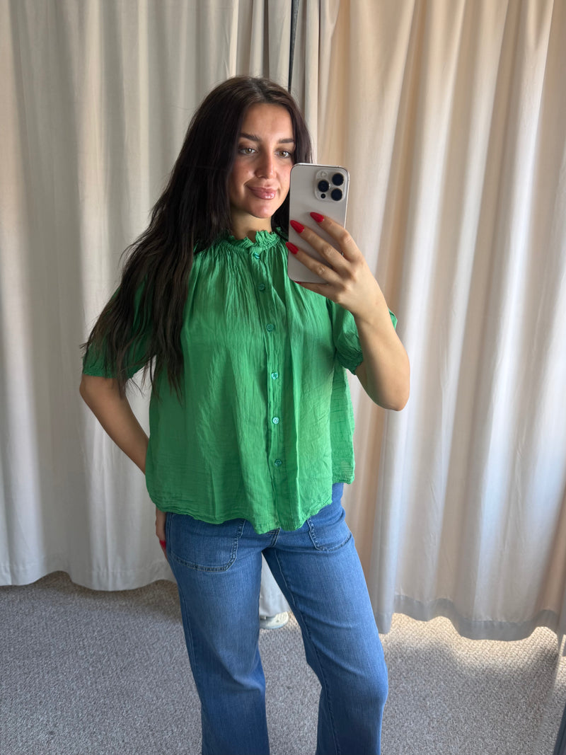 Coco Blouse Emerald