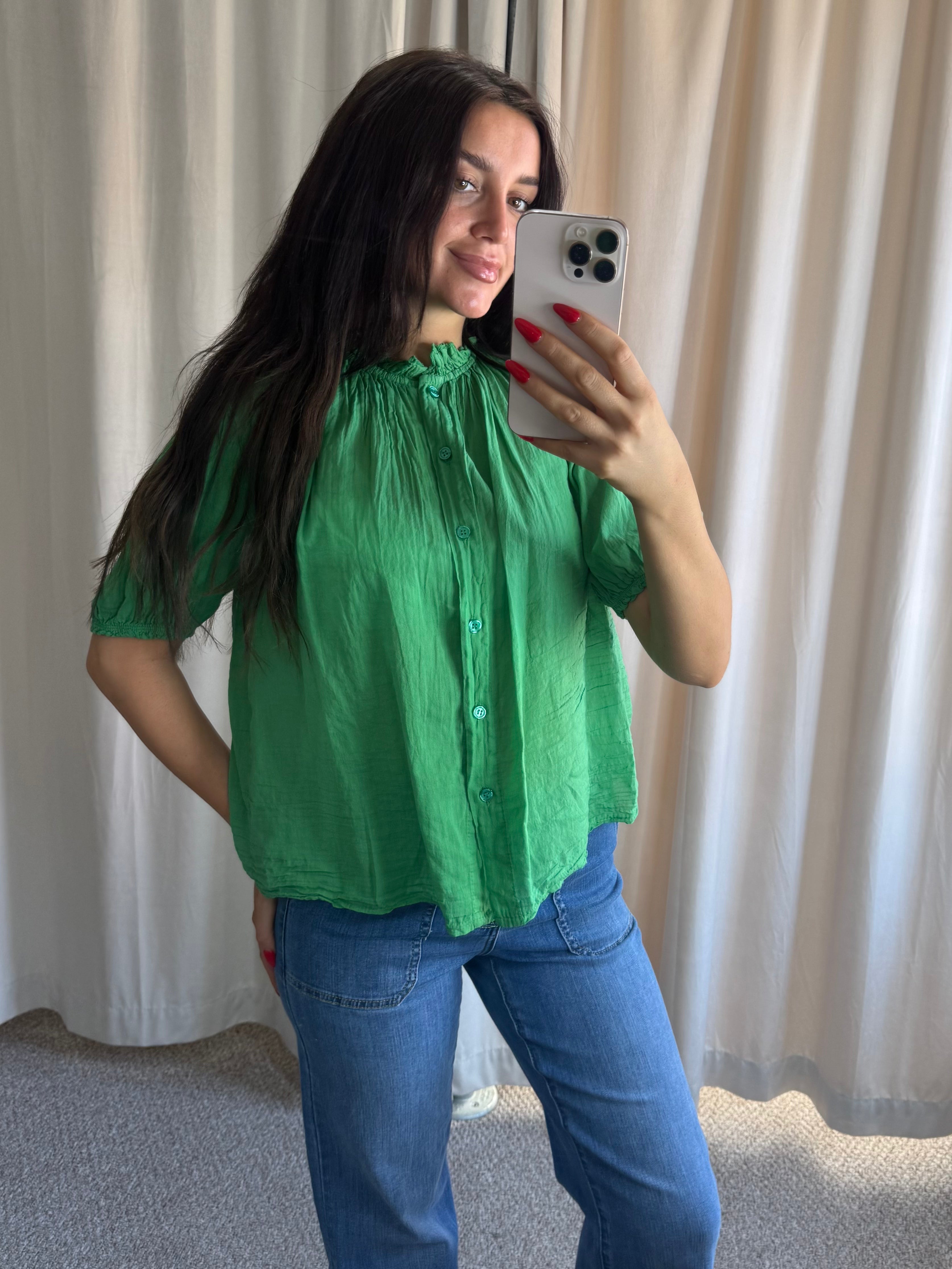 Coco Blouse Emerald