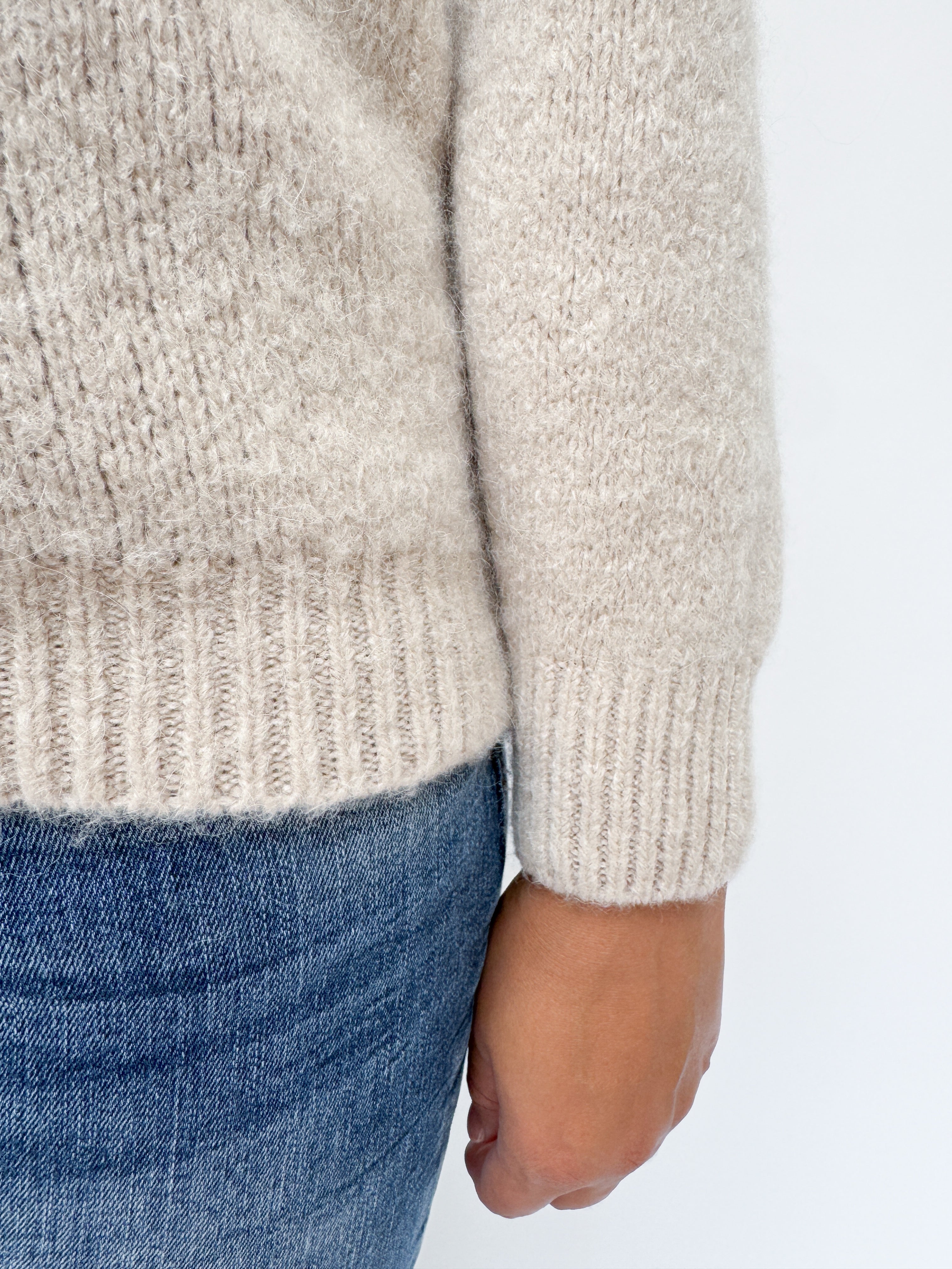 Clara Alpaca Cardigan Beige