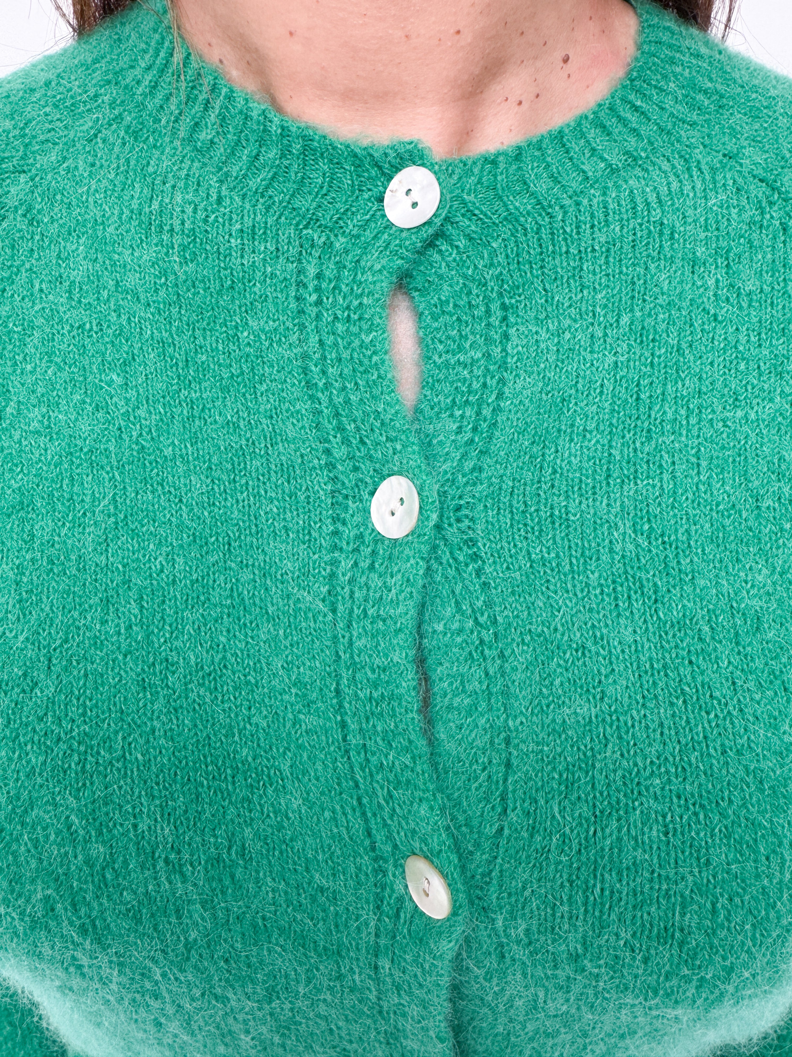 Beth Alpaca Cardigan Emerald