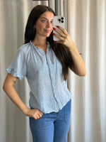 Coco Blouse Navy Stripe