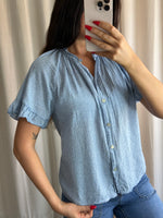Coco Blouse Denim Stripe