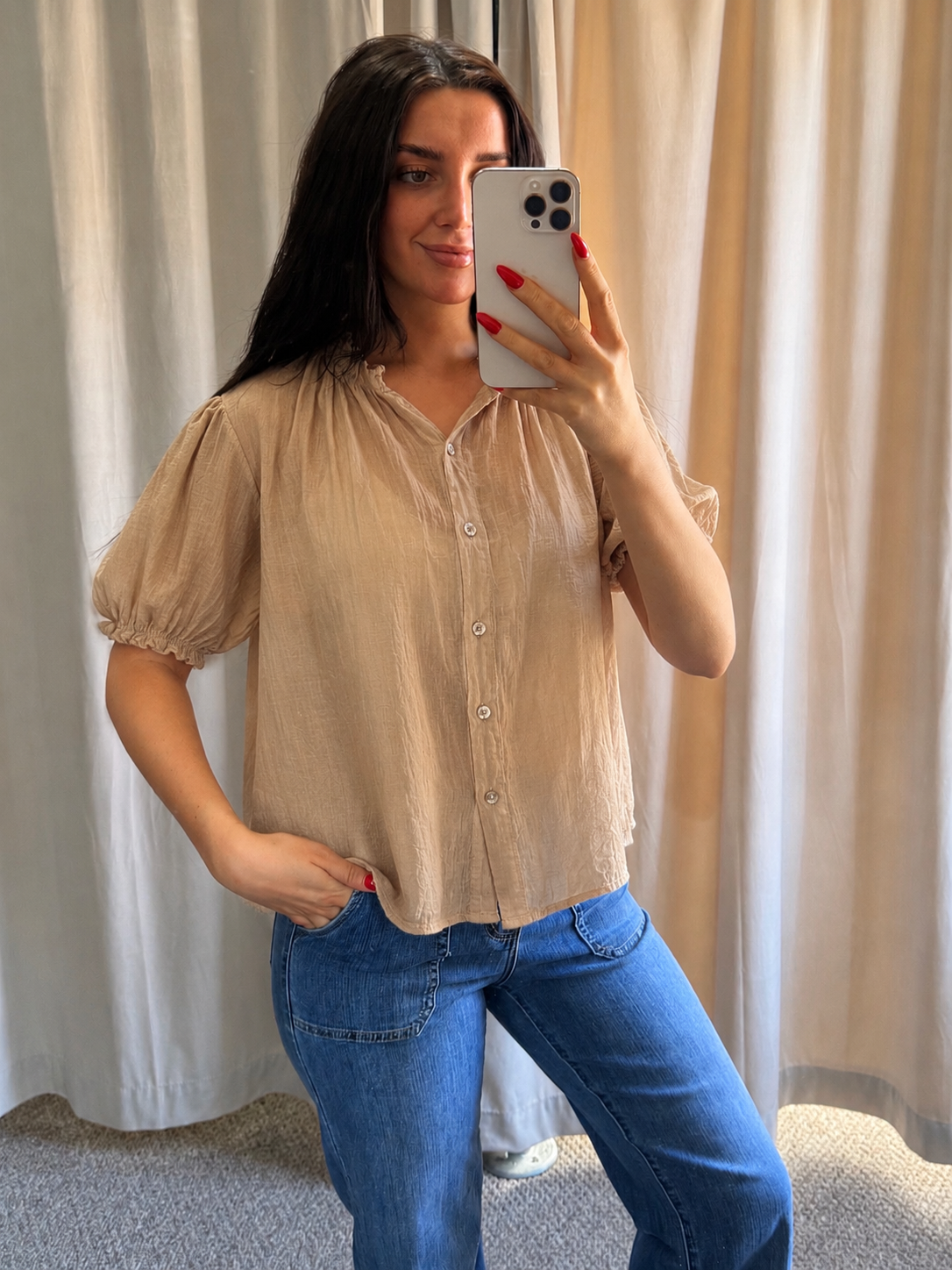 Coco Blouse Camel