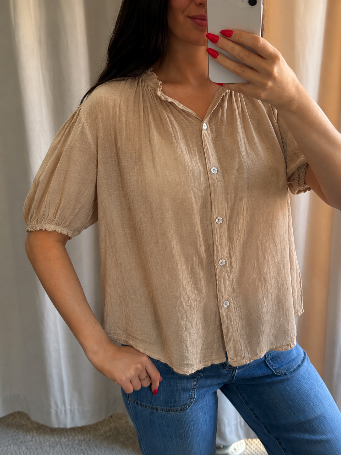 Coco Blouse Camel