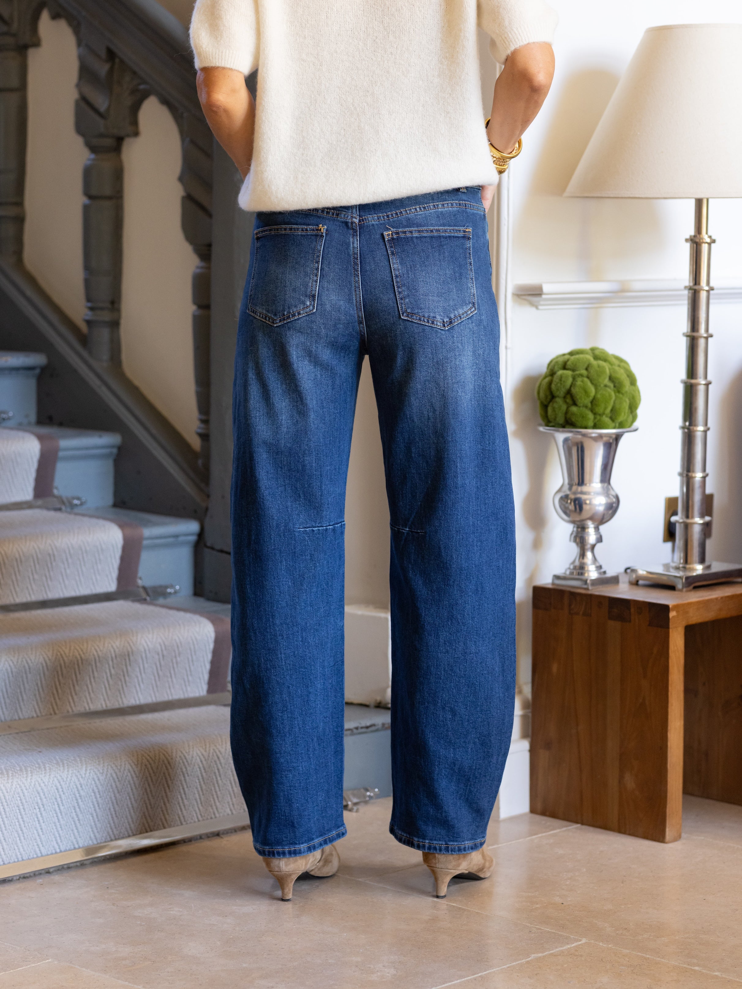 Annie Denim Barrel Leg Jeans