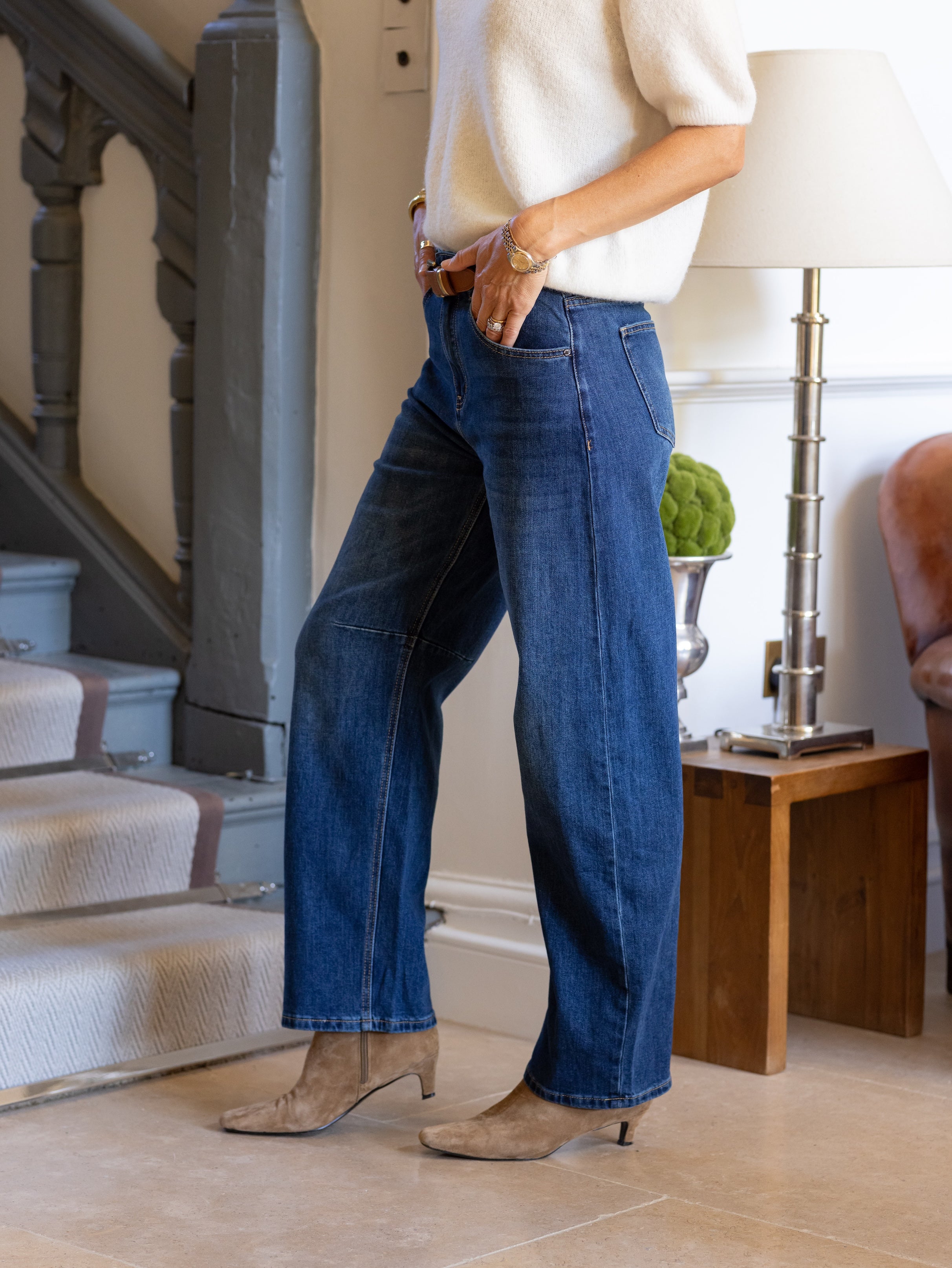 Annie Denim Barrel Leg Jeans