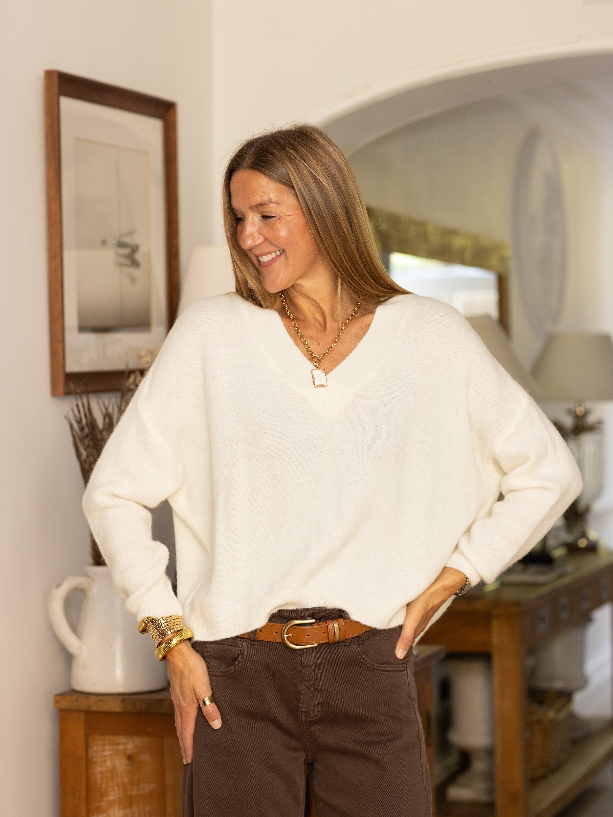 Emily Knit Ivory