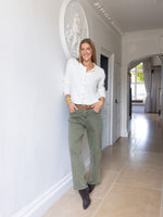 Sazzle Barrel Leg Jeans Khaki