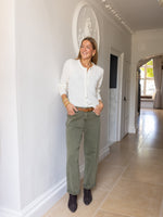 Sazzle Barrel Leg Jeans Khaki