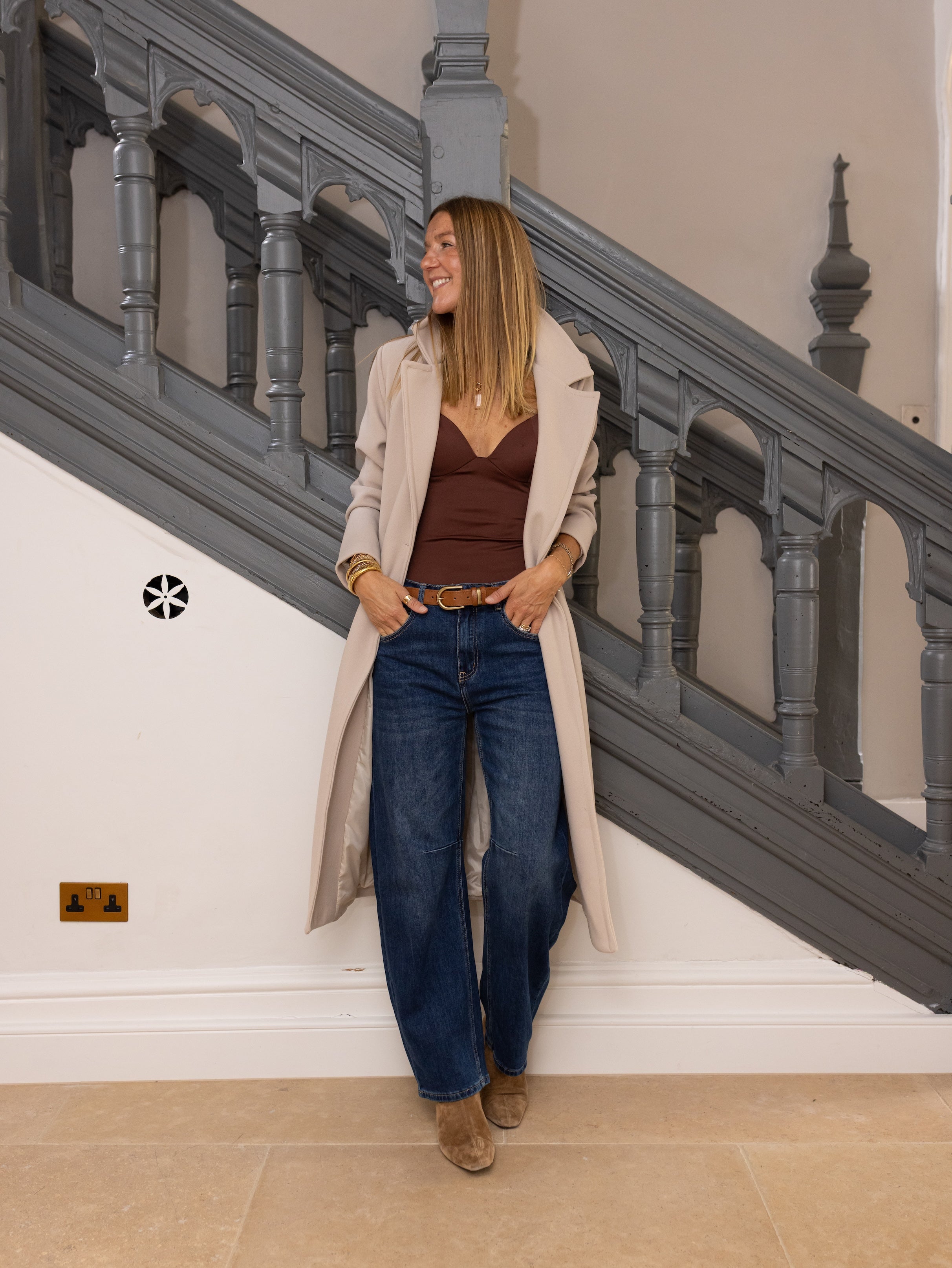 Biba Wool Coat Stone