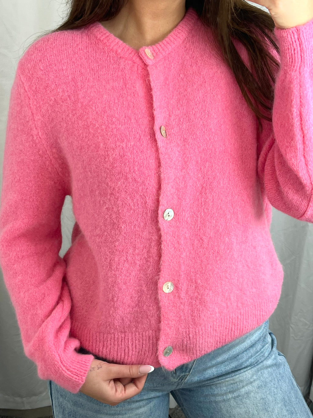 Claudia Cardigan Candy Pink