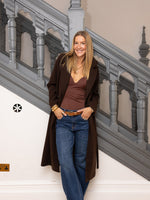 Biba Wool Coat Chocolate