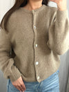 Claudia Cardigan Dark Camel