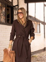 Biba Wool Coat Chocolate
