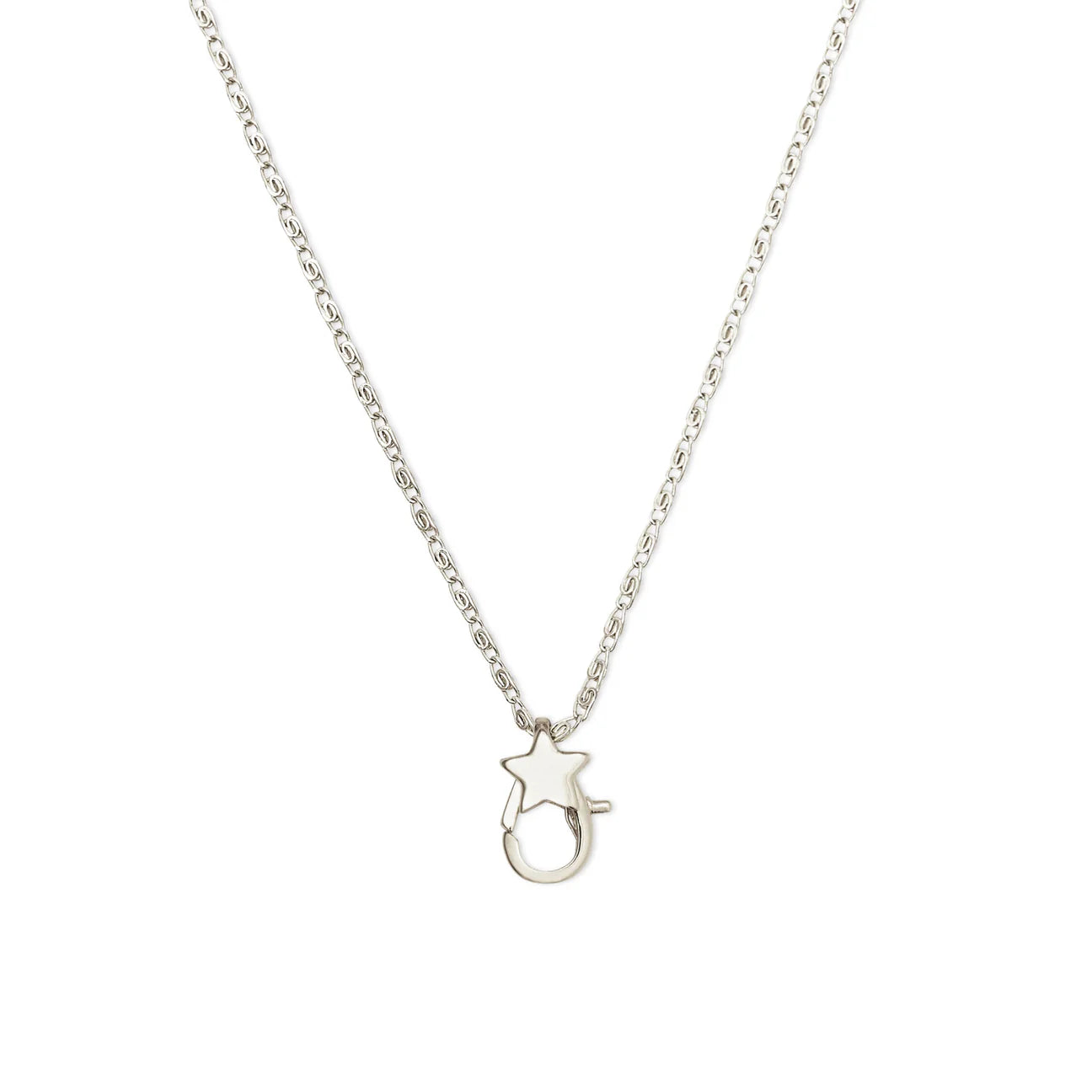 Ashiana Minnie Silver Star Clasp Chain