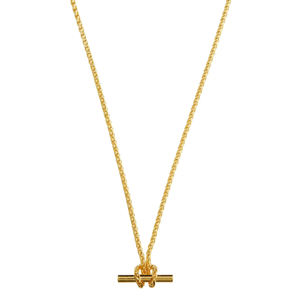 Orelia T-Bar Chain Knot Necklace