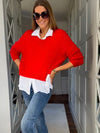 Sadie Knit Tomato Red