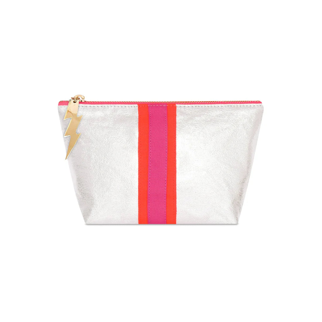 Sheeny Silver Make Up Bag