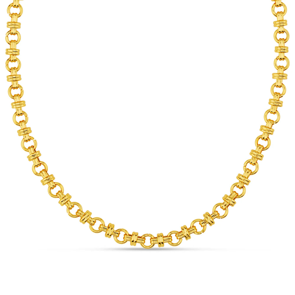 gold-cross-link-necklace-