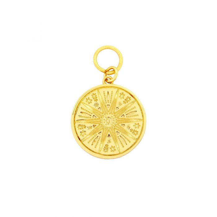 Ashiana Sun Compass Gold Charm