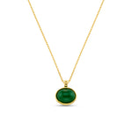 Orelia Semi Precious Jade Green Pendant Necklace