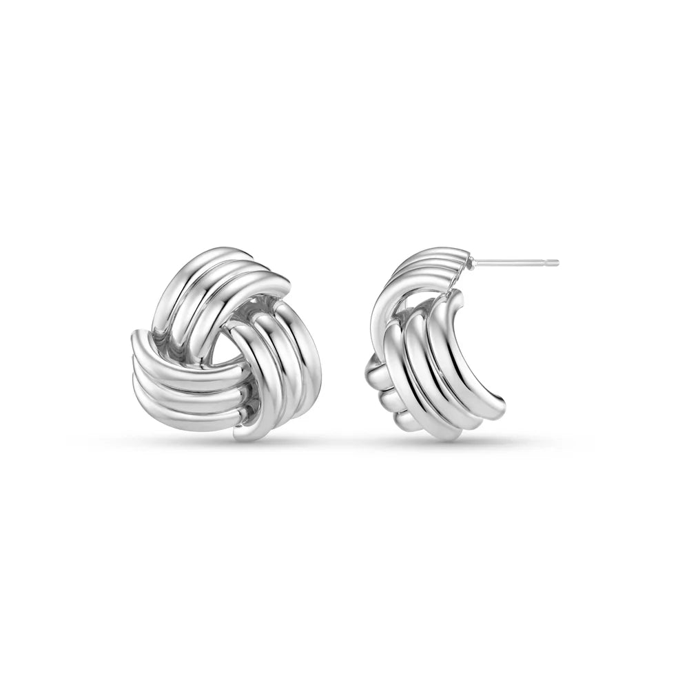 Orelia Interlocking Statement Stud Earrings