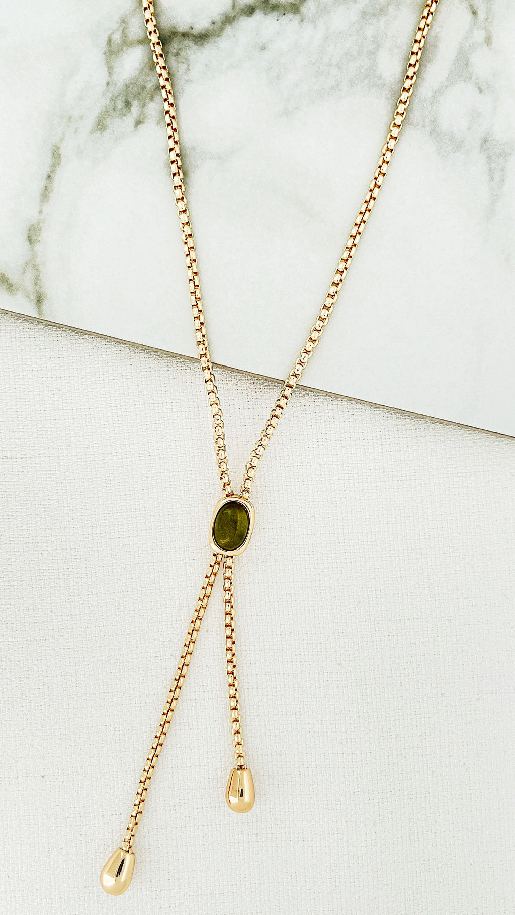 Envy Gold & Grey Necklace