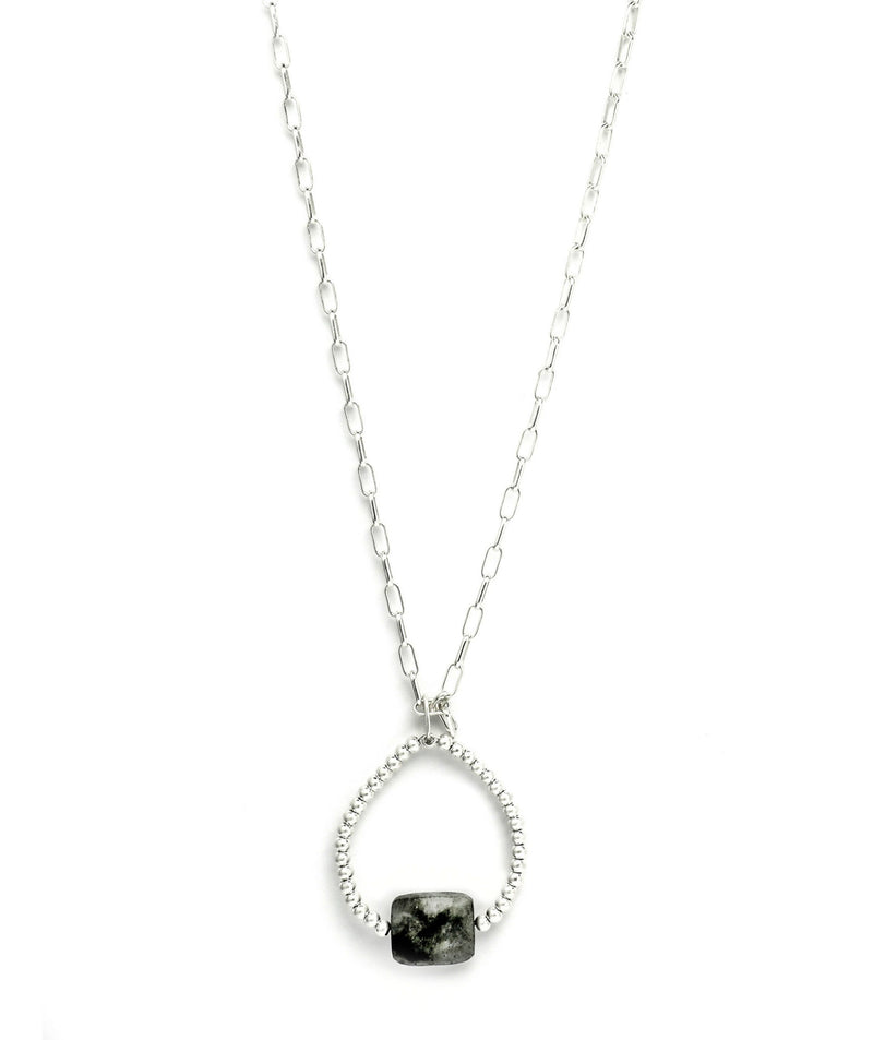 Envy Silver Long Necklace with Pendant