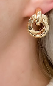 Envy Gold Circle Style Earrings
